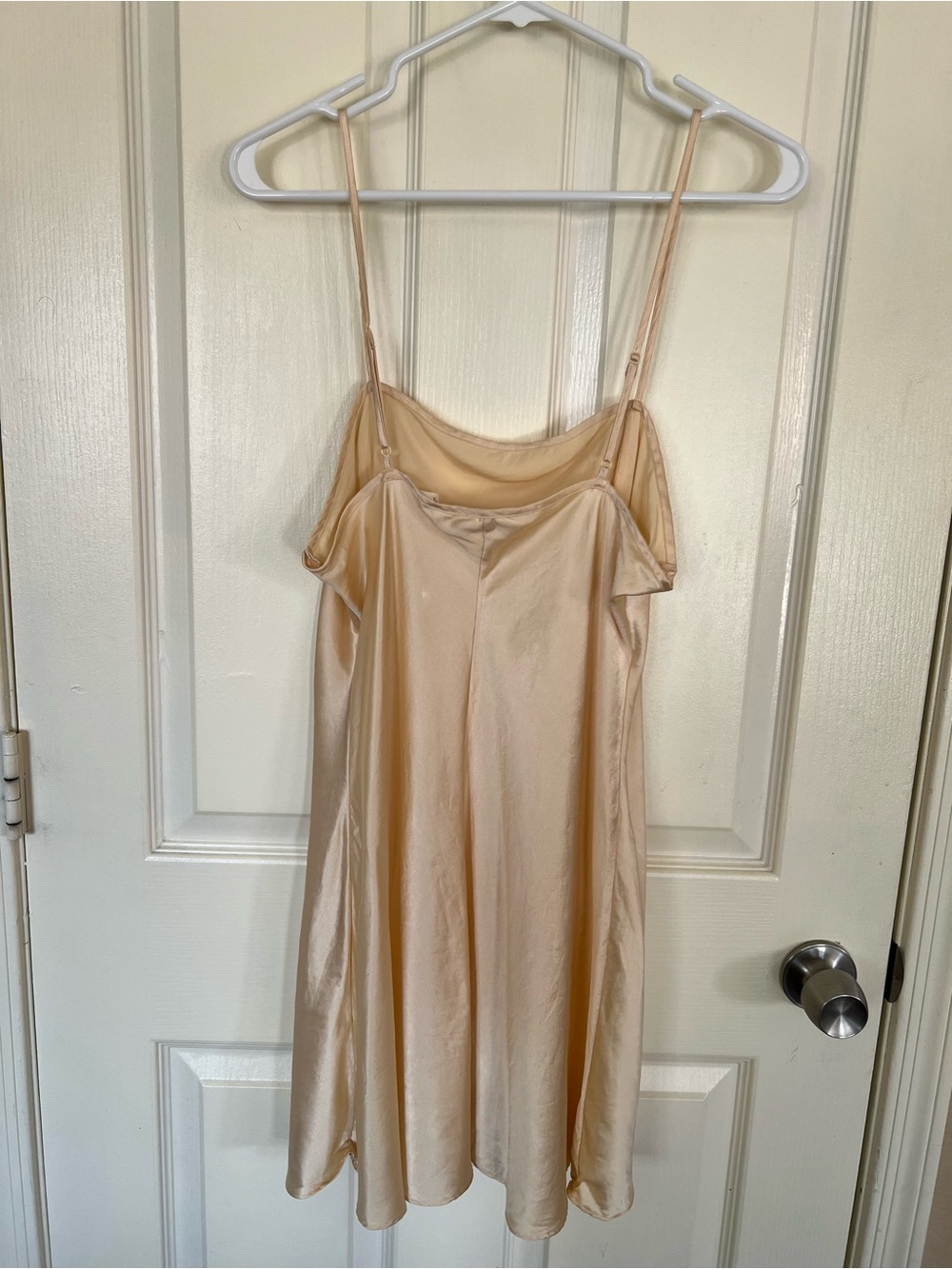 Vintage 1997 Victoria’s Secret 100% Silk Slip Dress L Ivory Champagne - Picture 8 of 10